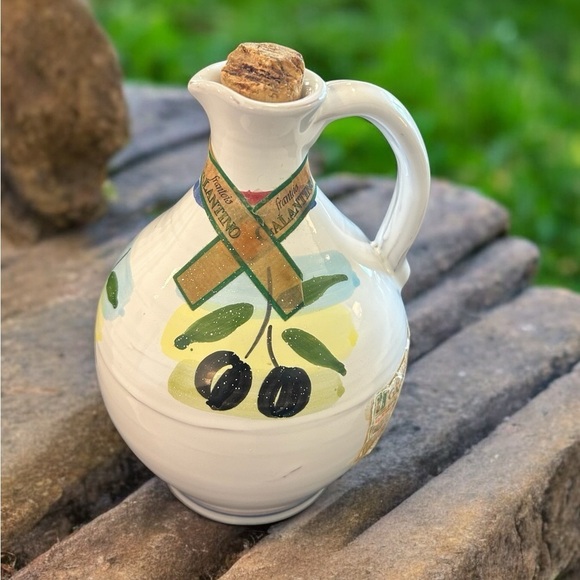 Frantoio Galantino Hand-Painted Olive Oil Cruet - Picture 1 of 10